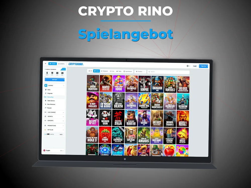 Crypto Rino - Spielangebot